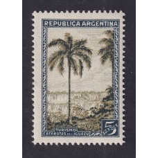 ARGENTINA 1935 GJ 763 PAPEL RAYADO HORIZONTAL ESTAMPILLA NUEVA MINT U$ 65